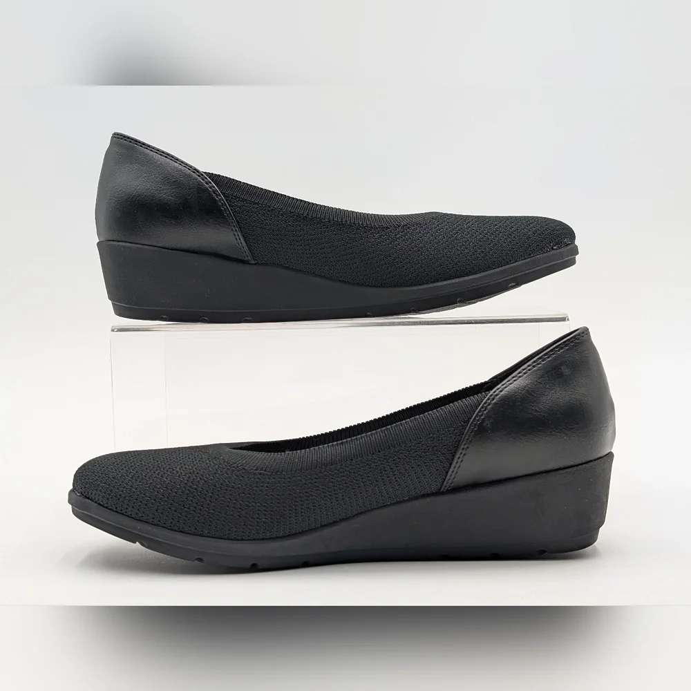 Kim Rogers Maddie Sz 7M Ultra Comfort Supported Technology Footbed Black Loafers